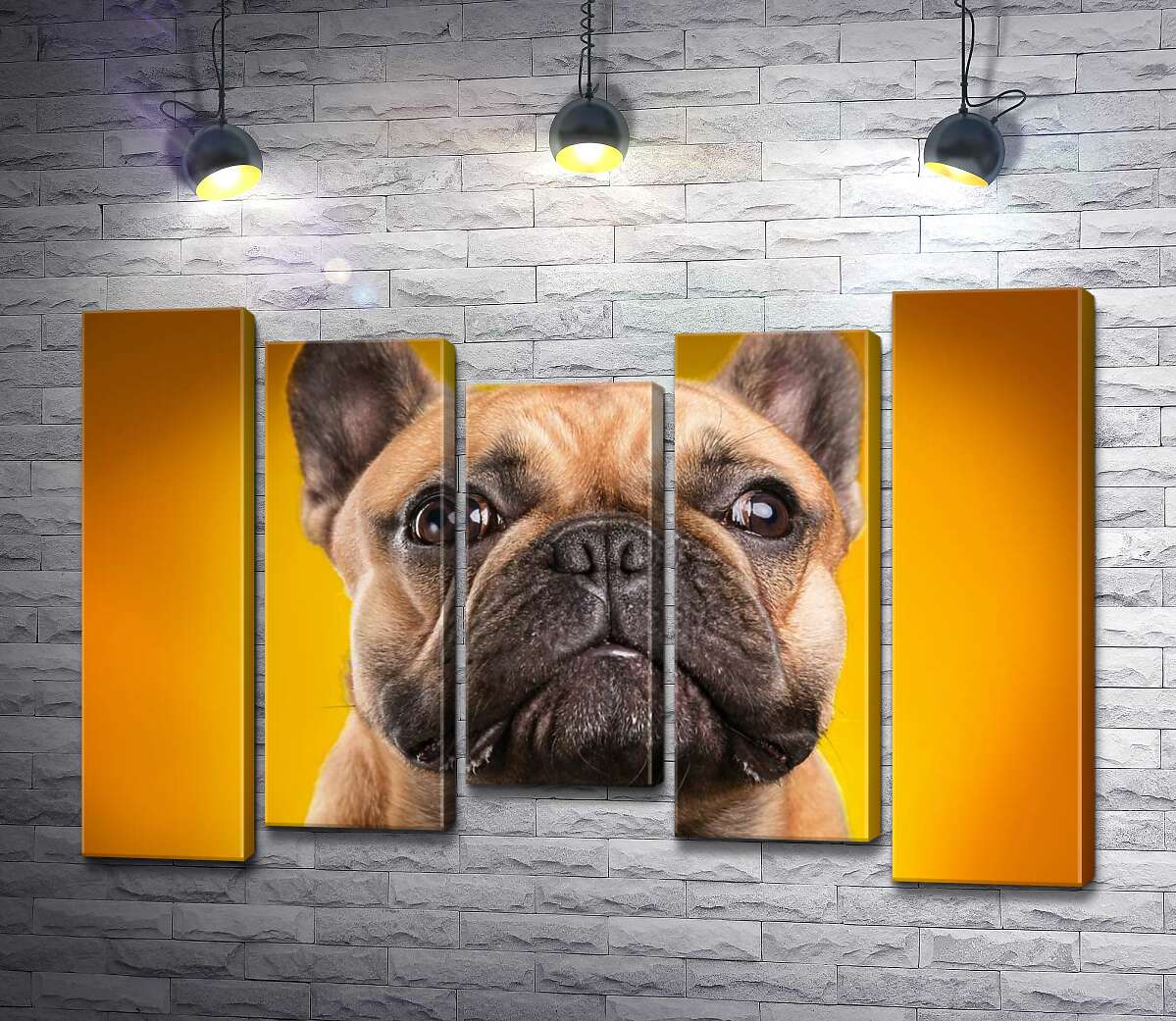

Модульная картина ArtPoster Бульдог внимательно прислушивается к звукам 130x88 см Модуль №28