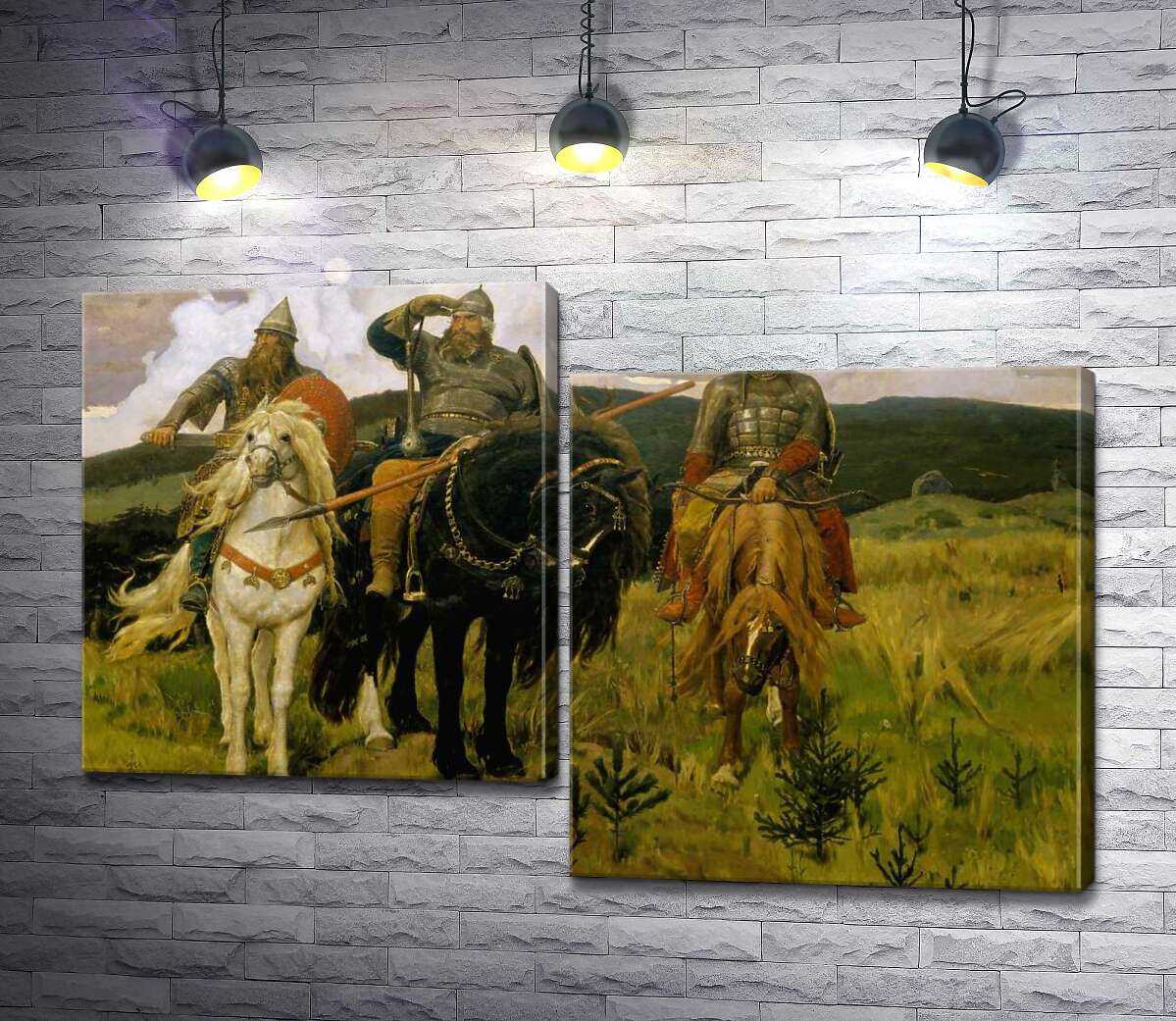 

Модульная картина ArtPoster Богатыри - Виктор Васнецов 100x66 см Модуль №5