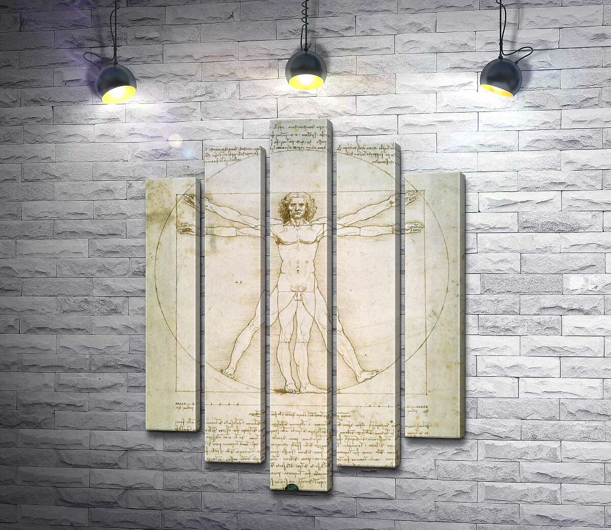 

Модульная картина ArtPoster Витрувианский человек (Homo vitruvianus) – Леонардо да Винчи (Leonardo da Vinci) 130x184 см Модуль №26