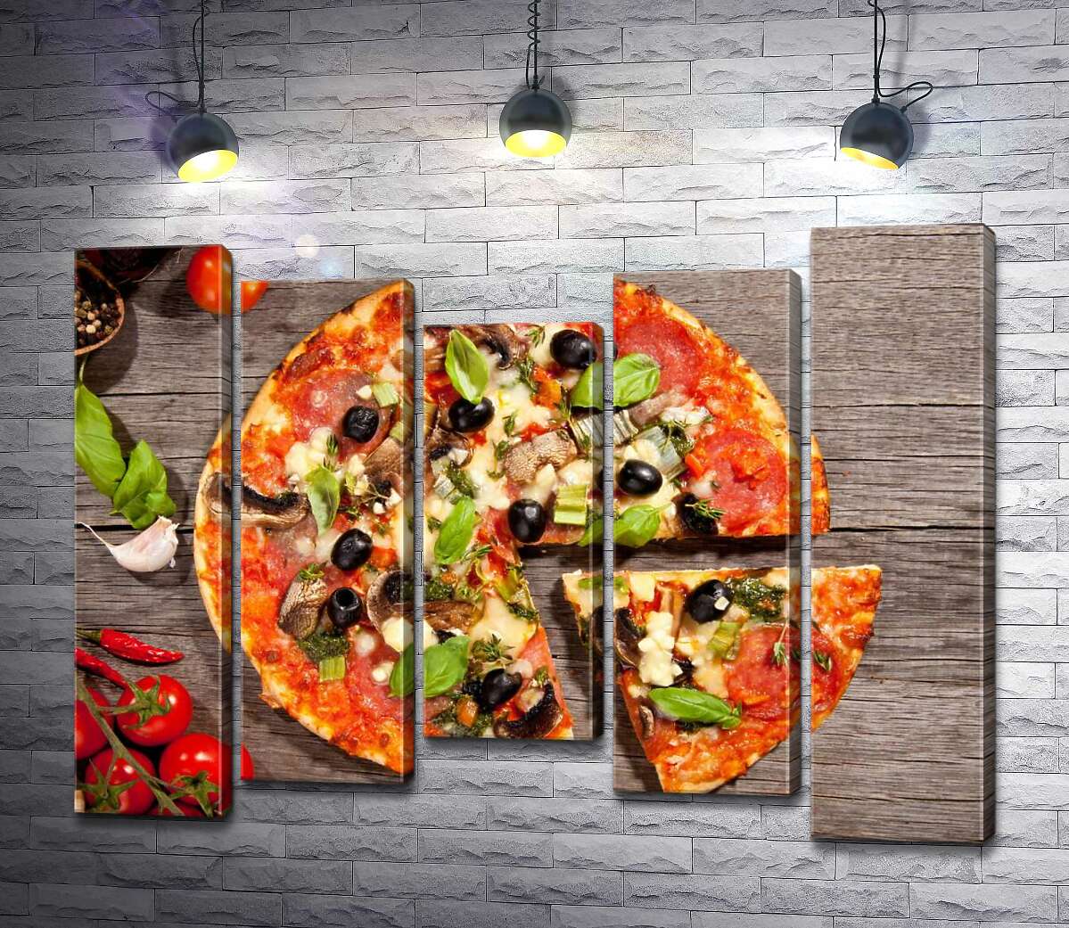 

Модульная картина ArtPoster Вкус Италии в каждом кусочке пиццы 100x78 см Модуль №28