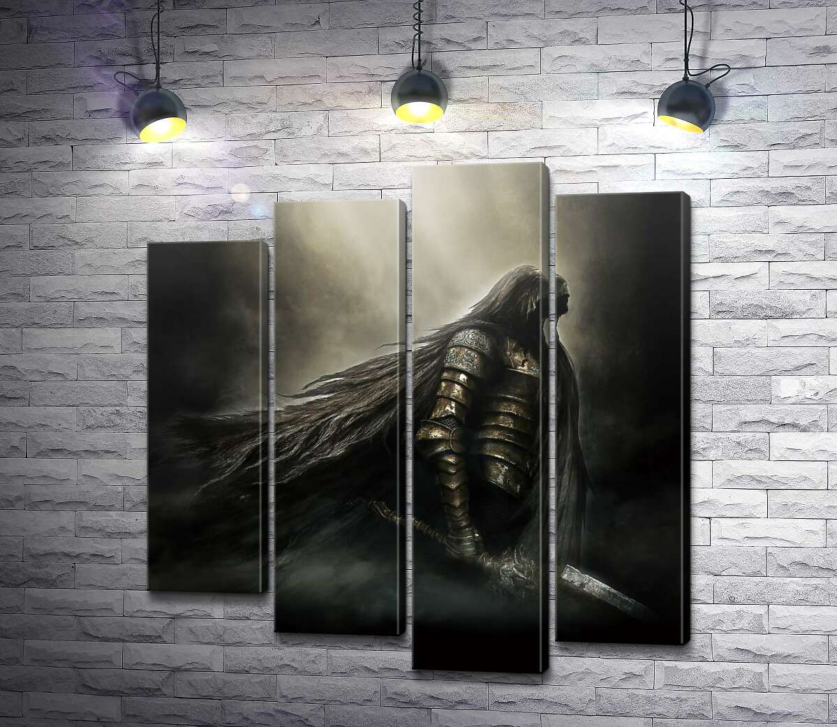 

Модульная картина ArtPoster Воин из видеоигры "Dark Souls" 132x140 см Модуль №21
