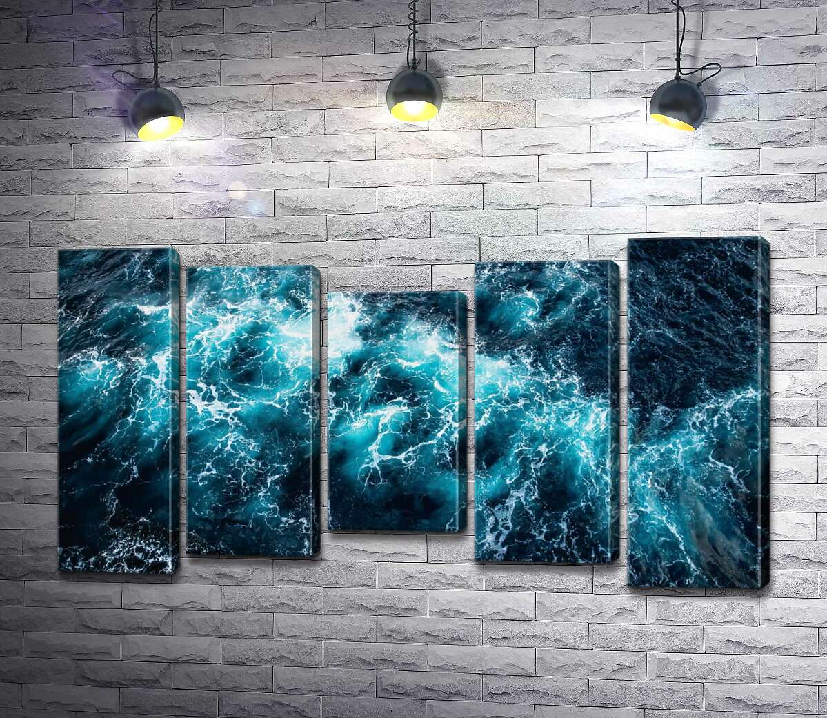 

Модульная картина ArtPoster Бурная бирюза океана 100x58 см Модуль №28