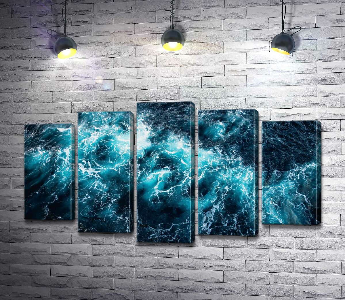 

Модульная картина ArtPoster Бурная бирюза океана 100x58 см Модуль №26