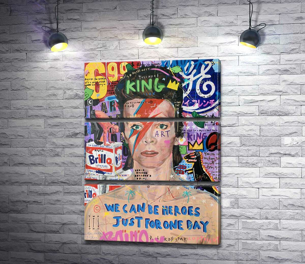 

Модульная картина ArtPoster Бови Больт (Bowie Bolt) - Джисбар 50x69 см Модуль №13