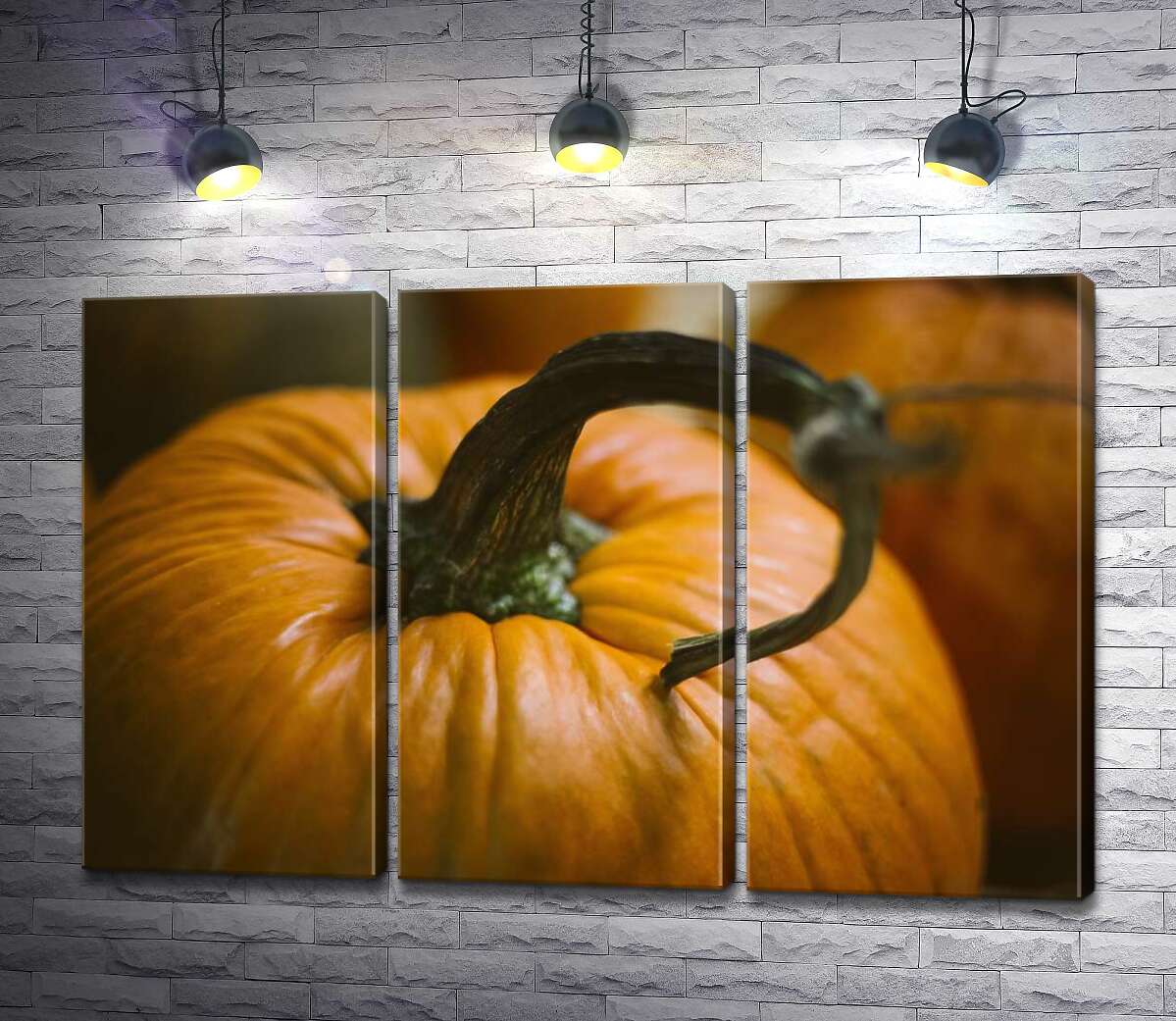 

Модульная картина ArtPoster Блестящие складки желтой тыквы 60x40 см Модуль №11