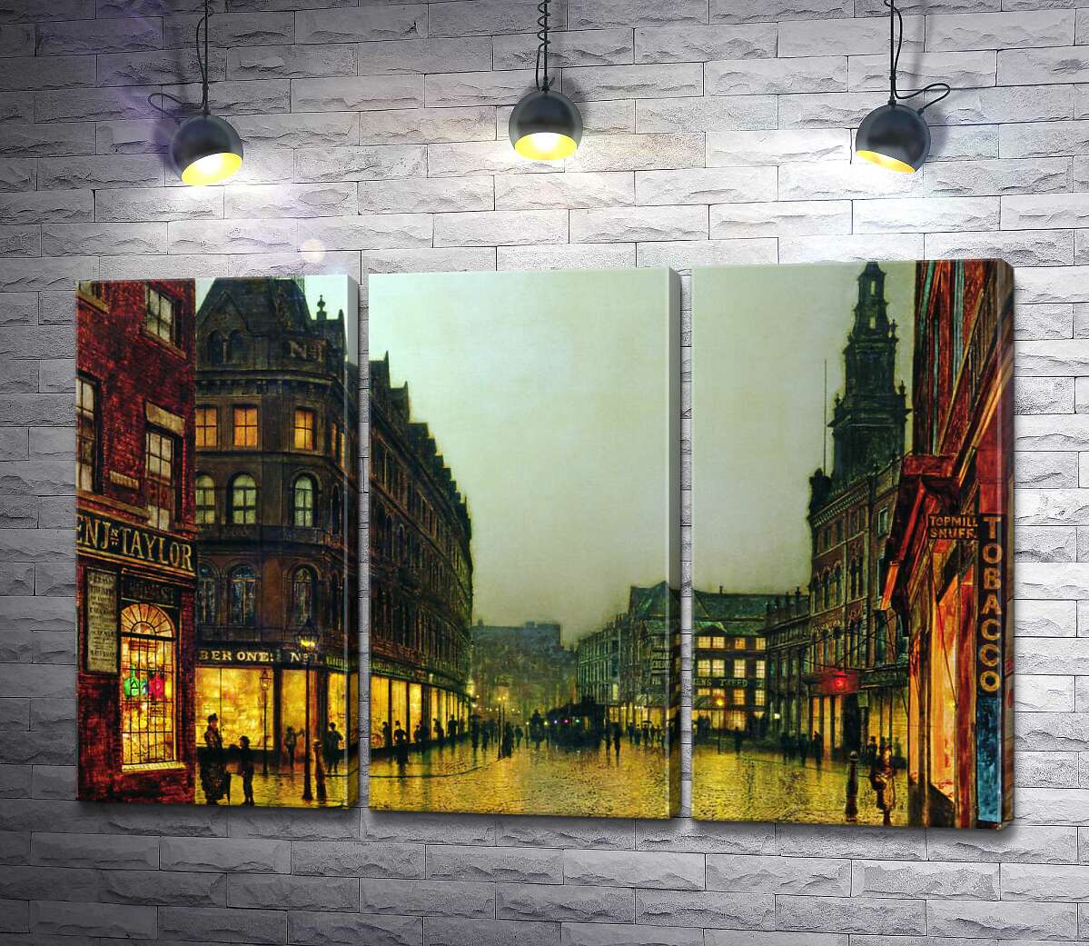 

Модульная картина ArtPoster Боар Лейн, Лидс (Boar Lane, Leeds) - Джон Эткинсон Гримшоу (John Atkinson Grimshaw) 102x65 см Модуль №11