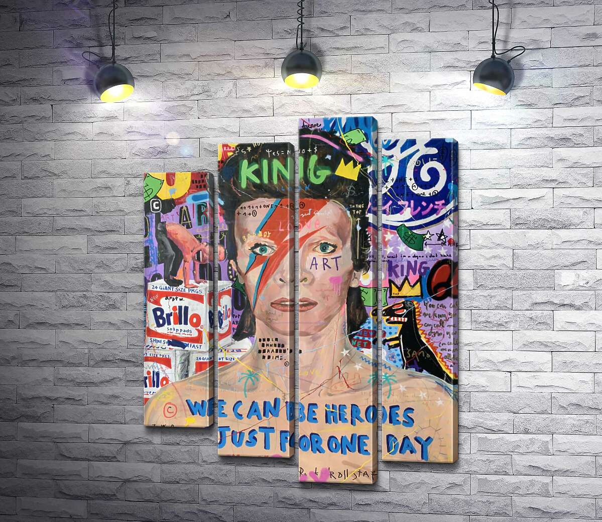 

Модульная картина ArtPoster Бови Больт (Bowie Bolt) - Джисбар 132x177 см Модуль №21
