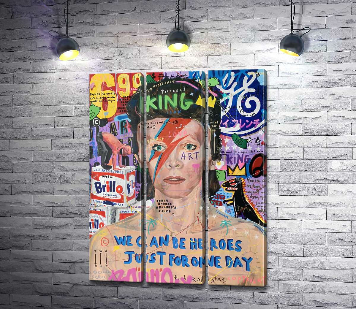 

Модульная картина ArtPoster Бови Больт (Bowie Bolt) - Джисбар 132x175 см Модуль №11