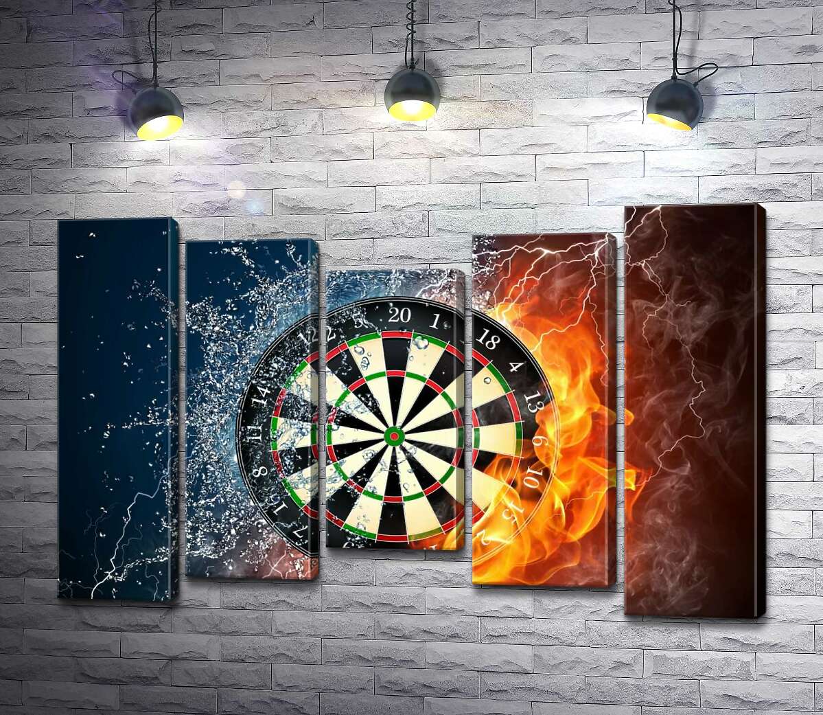 

Модульная картина ArtPoster Встреча стихий между мишенью 130x87 см Модуль №28