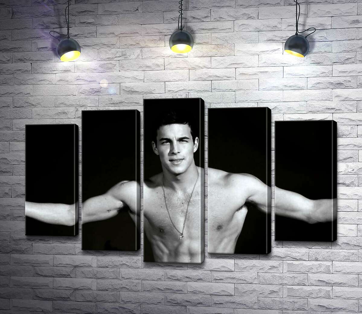 

Модульная картина ArtPoster Брутальный Марио Касас (Mario Casas) с обнаженным торсом 100x65 см Модуль №26