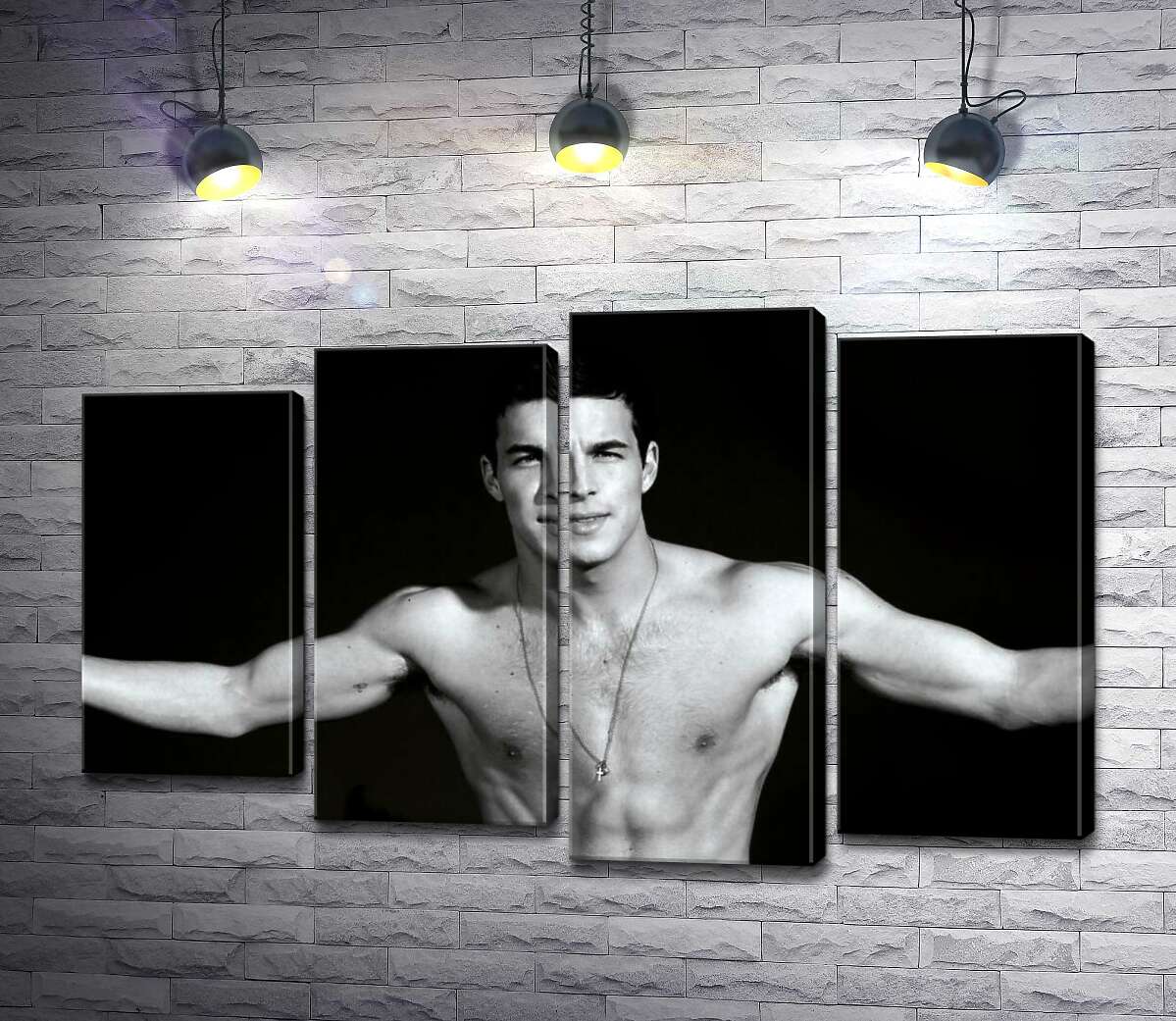 

Модульная картина ArtPoster Брутальный Марио Касас (Mario Casas) с обнаженным торсом 100x65 см Модуль №21