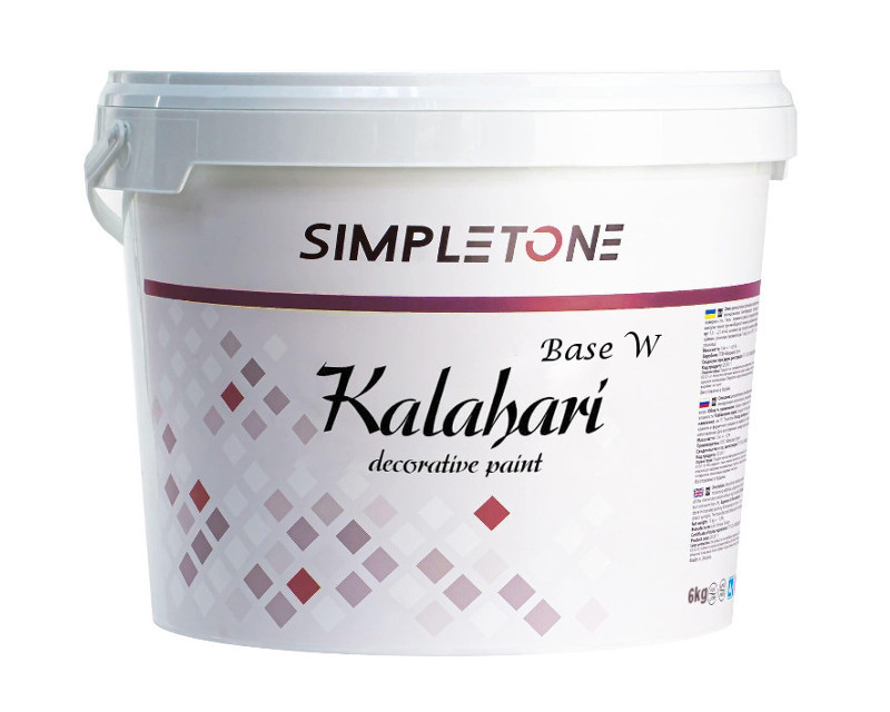 

Штукатурка "песчаные дюны" SIMPLETONE KALAHARI BASE W декоративная 6кг