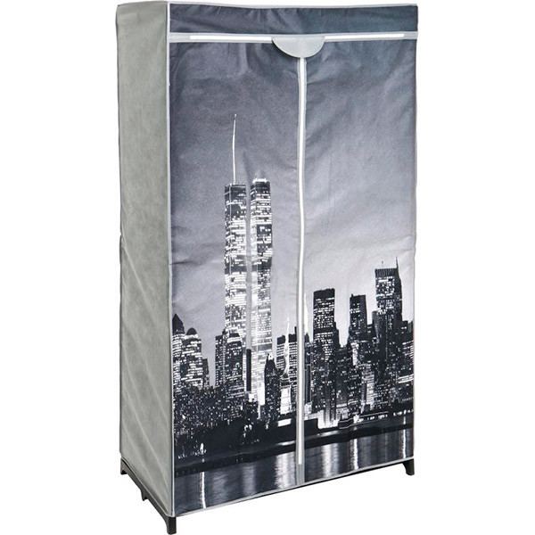

Гардероб текстильный City Style Union Chance W307 1560х870х460 мм с боковыми карманами серый