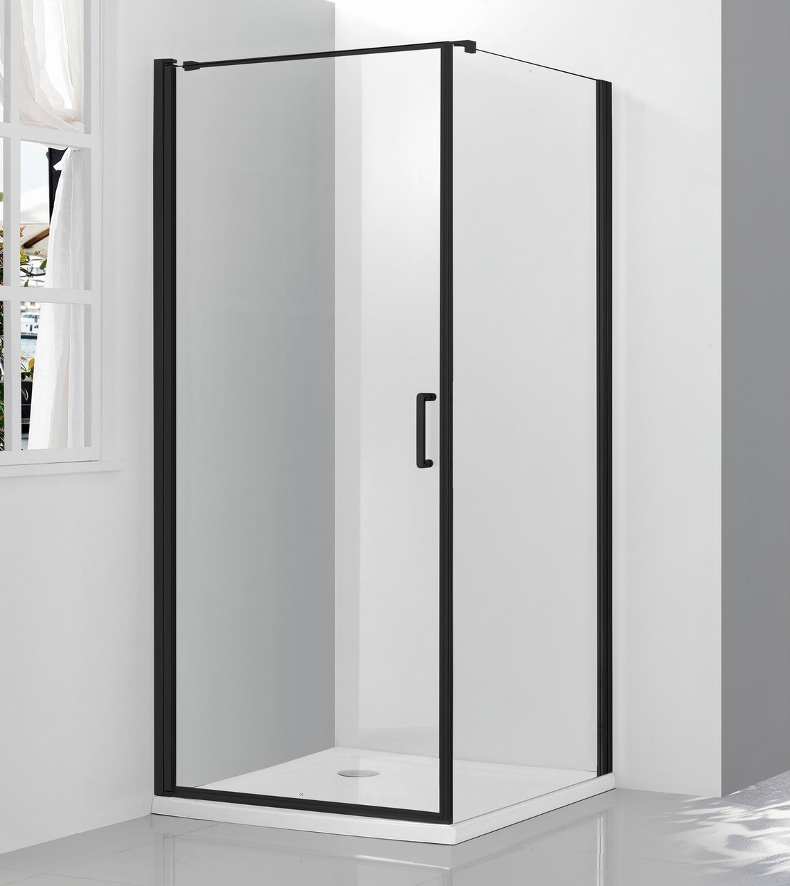 

Душевая кабина стеклянная AVKO Glass 62271 Clear Black на 2 секции 190 х 90 х 90 см