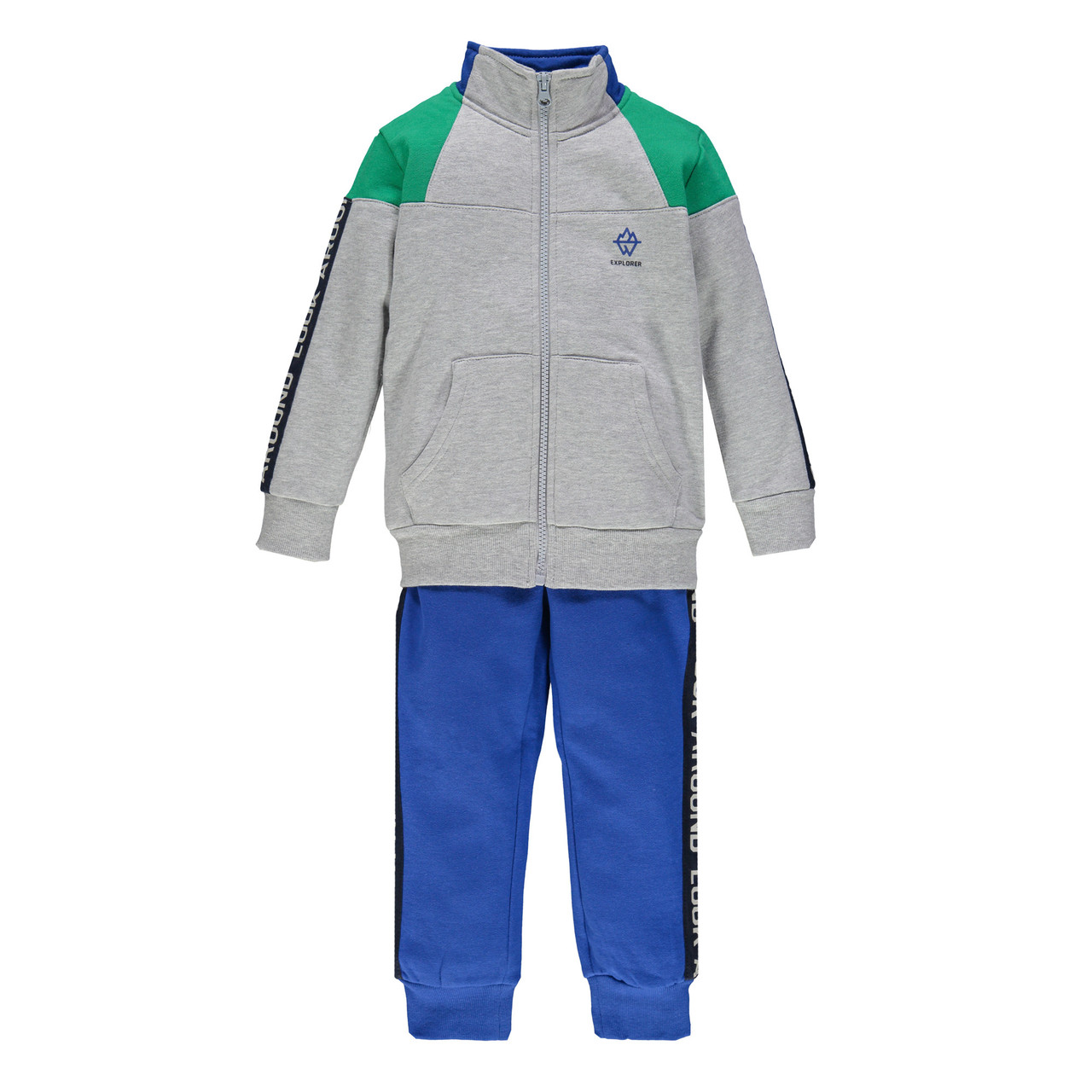 

Спортивный костюм для мальчика Brums 193BFEP003-250 серый с голубым 140