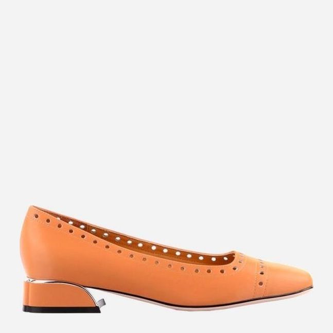 Акція на Жіночі туфлі зі шкіри Le'BERDES 00000011797 37 24 см Оранжеві від Rozetka