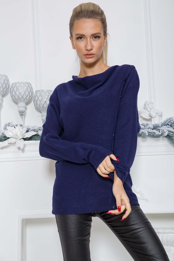 

Свитер женский цвет темно-синий размер - FG_03313_08, Свитер женский цвет темно-синий размер S-M FG_03313_08