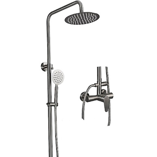 

F2448-20 Душевая система нерж. корпус 2 функции сатин FRAP 1/4 (ТР-00022107)