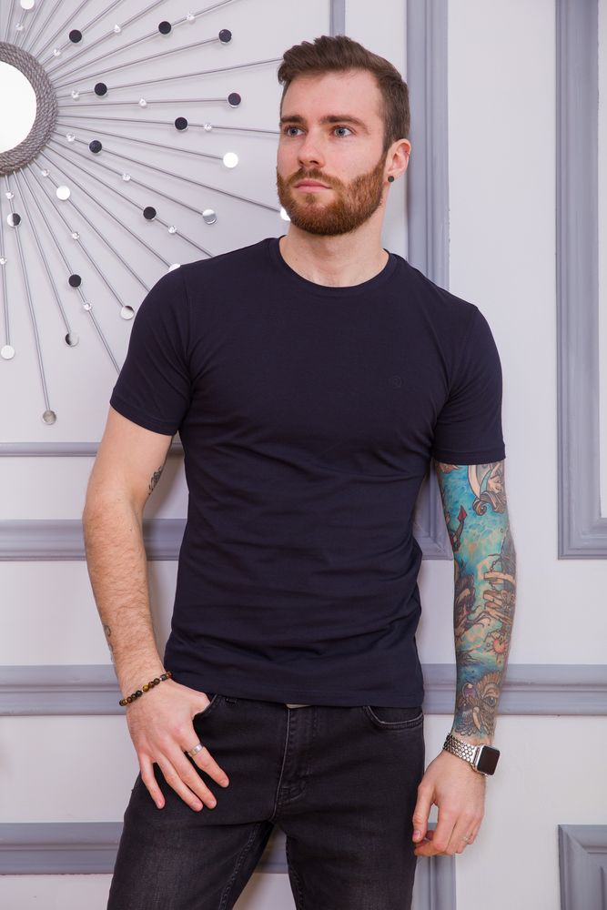 

Футболка мужская цвет темно-синий размер  FG_06841_10, Футболка мужская цвет темно-синий размер S FG_06841_10