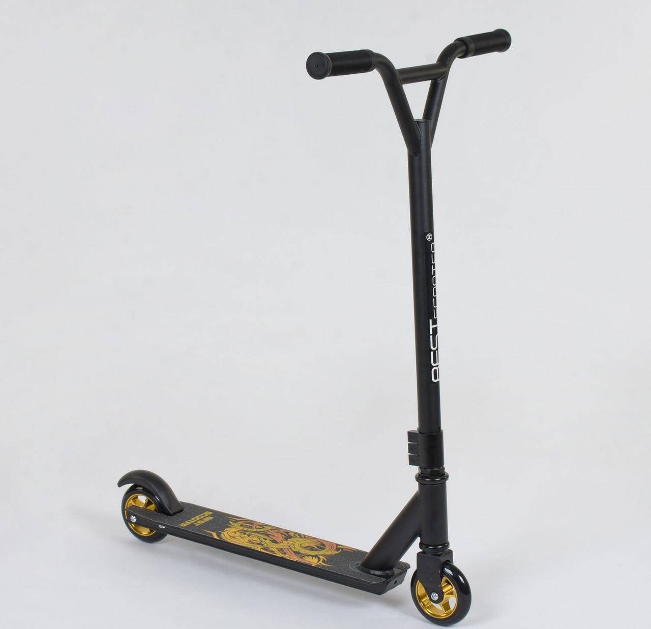 

Самокат трюковый Best Scooter R-049 двухколесный колеса 100 мм Черно-оранжевый на АЛЮМИНИЕВЫХ ДИСКАХ