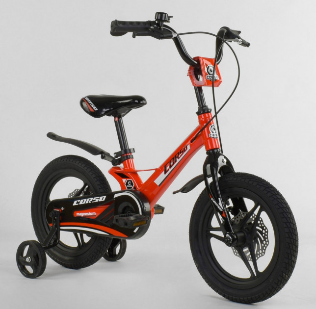 

Велосипед 14" дюймов 2-х колёсный Corso MG-66936 Красный