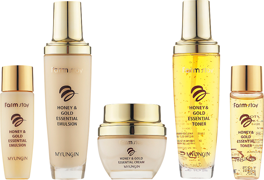 Набор по уходу за кожей лица FarmStay Honey & Gold Essential Skin Care ...