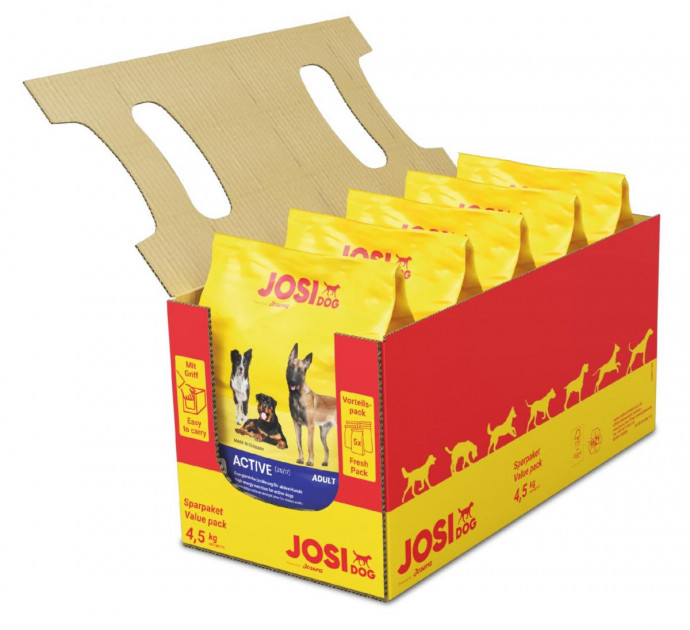 

Упаковка сухого корма для активных собак Josera JosiDog Active с мясом домашней птицы 5 шт по 900 г