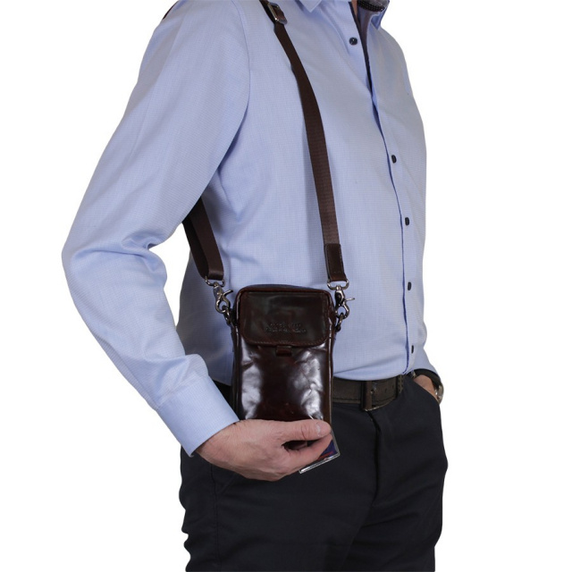 

Мужская кожаная сумка Luxury Leather Accessories 82899/2