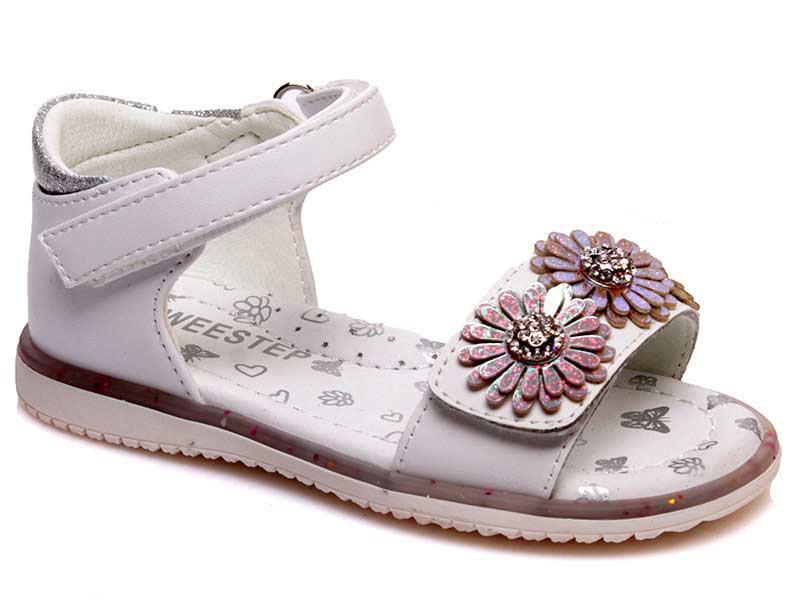 

Босоножки детские для девочки Weestep 00-00003571 Белый р.24 (15 см.)