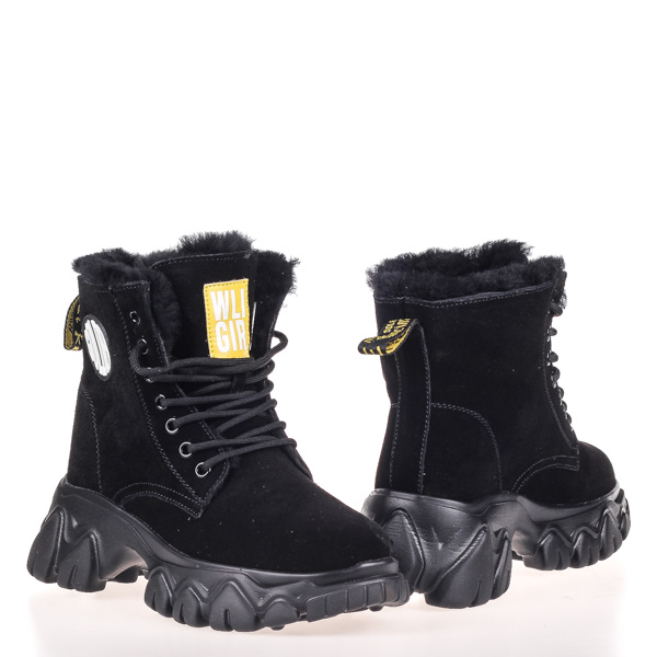 

Ботинки женские зима Allshoes 00-00005812 Черный р.36
