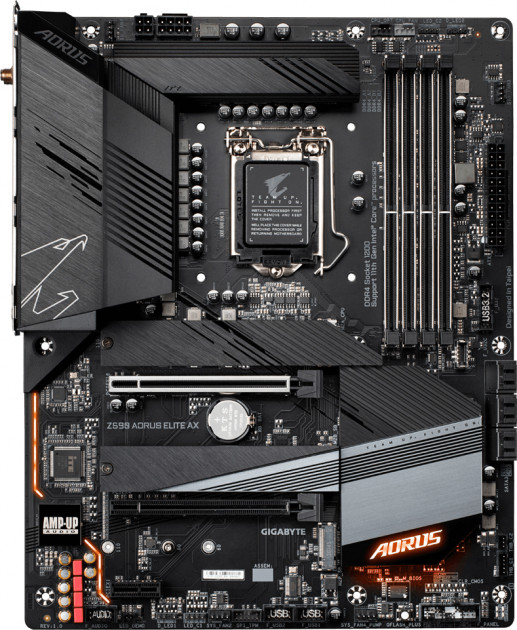 

Материнская плата GIGABYTE Z590 AORUS ELITE AX ATX (Z590_AORUS_ELITE_AX)