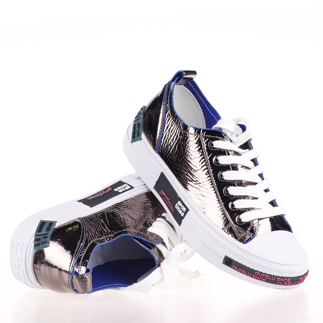 

Кеды женские деми Allshoes 00-00005653 Никель р.39 (24 см.)