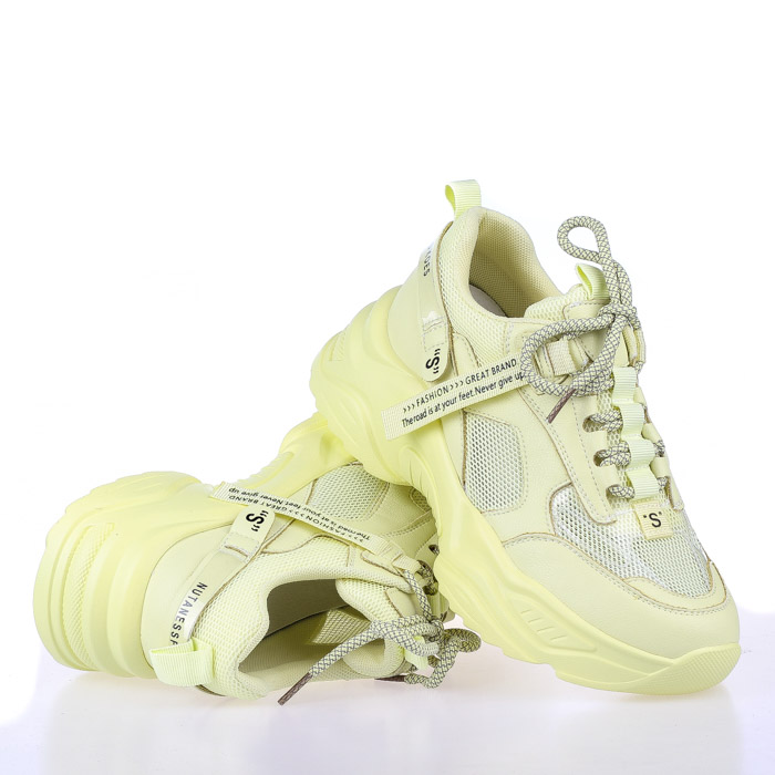 

Кроссовки женские деми Allshoes 00-00006076 Желтый р.38 (24 см.)