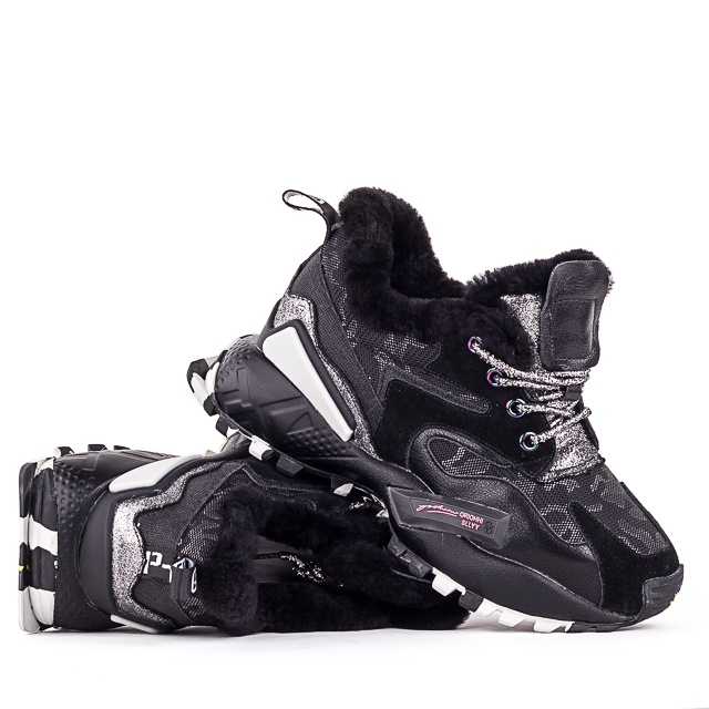 

Кроссовки женские зима Allshoes 00-00005278 Черный р.36