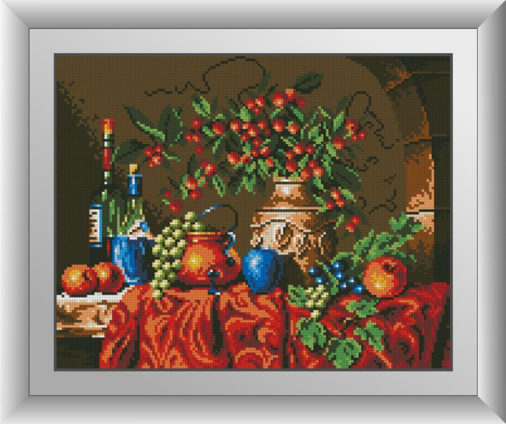 

Алмазная мозаика Осенний натюрморт Dream Art 30179 31х39см 24 цветов, квадр.стразы, полная зашивка. Набор алмазной вышивки