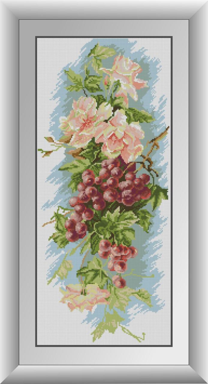 

Алмазная мозаика Композиция с виноградом Dream Art 30104 31х71см 26 цветов, квадр.стразы, полная зашивка. Набор алмазной вышивки