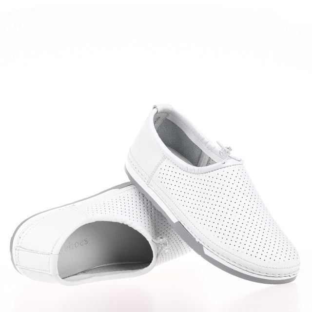 

Мокасины женские деми Allshoes 00-00005563 Белый р.39 (25 см.)