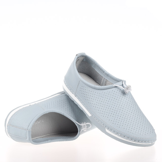 

Мокасины женские деми Allshoes 00-00005565 Голубой р.40 (25,5 см.)