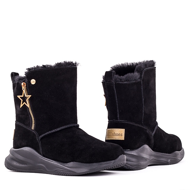 

Угги женские зима Allshoes 00-00005250 Черный р.39