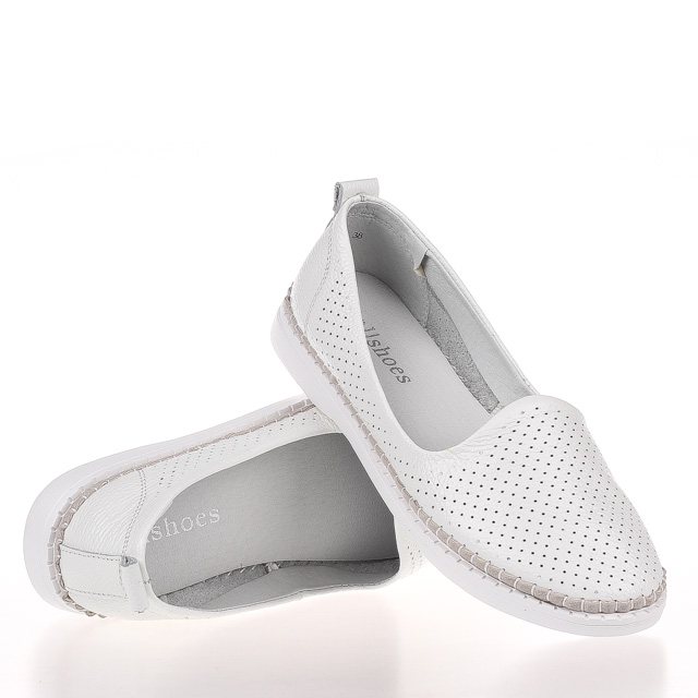 

Мокасины женские деми Allshoes 00-00005479 Белый р.40