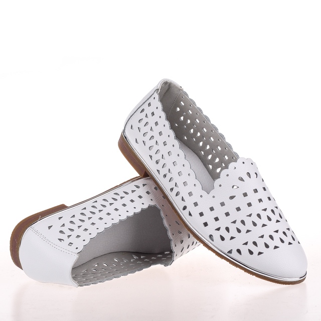 

Мокасины женские деми Allshoes 00-00005495 Белый р.37 (23,5 см.)