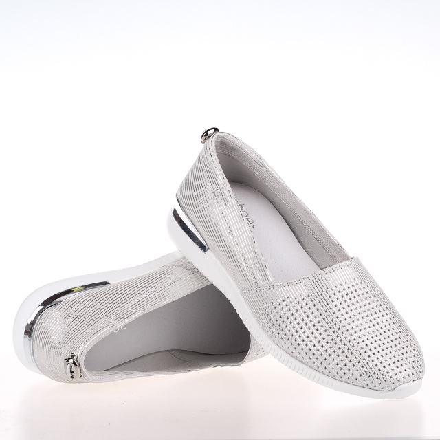 

Мокасины женские деми Allshoes 00-00005481 Белый р.40 (25,5 см.)