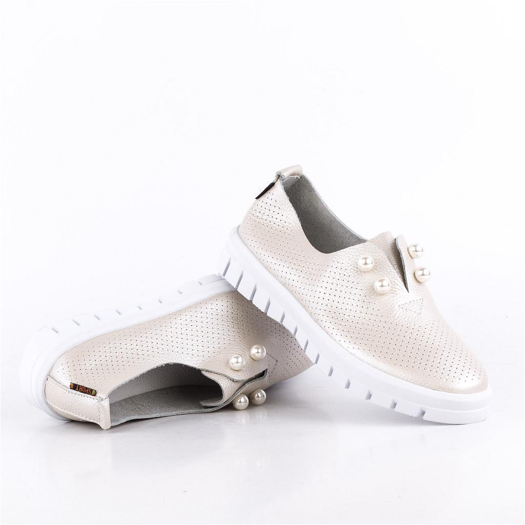 

Мокасины женские деми Allshoes 00-00004835 Бежевый р.39 (25 см.)