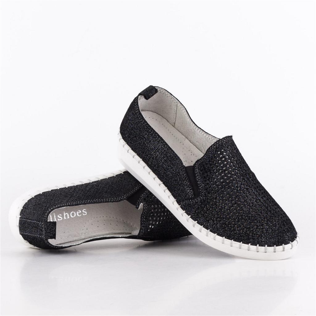 

Мокасины женские деми Allshoes 00-00004670 Черный р.40 (25,5 см.)
