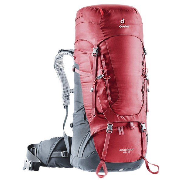 

Рюкзак Deuter Aircontact 45 + 10 колір 5425 cranberry-graphite (3320119 5425)