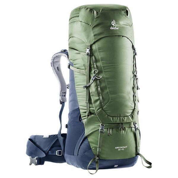 

Рюкзак Deuter Aircontact 65 + 10 колір 2325 khaki-navy (3320519 2325)