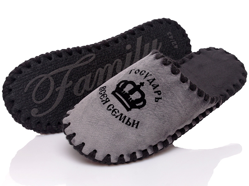 

Тапочки мужские деми Family 00-00007114 Серый р.40 (25,6 см.)