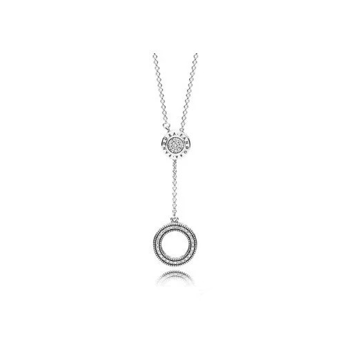 

Серебряная Подвеска на Цепочке С Логотипом Пандора #397445CZ-70