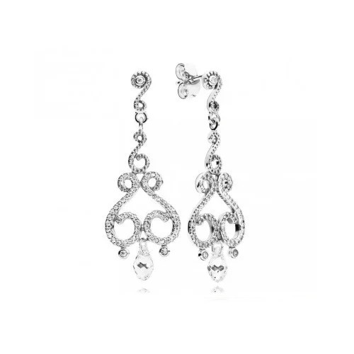 

Серебряные Серьги-Подвески Пандора Каскад #297088CZ