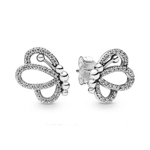 

Серебряные Серьги Пандора Силуэт Бабочки #297912CZ